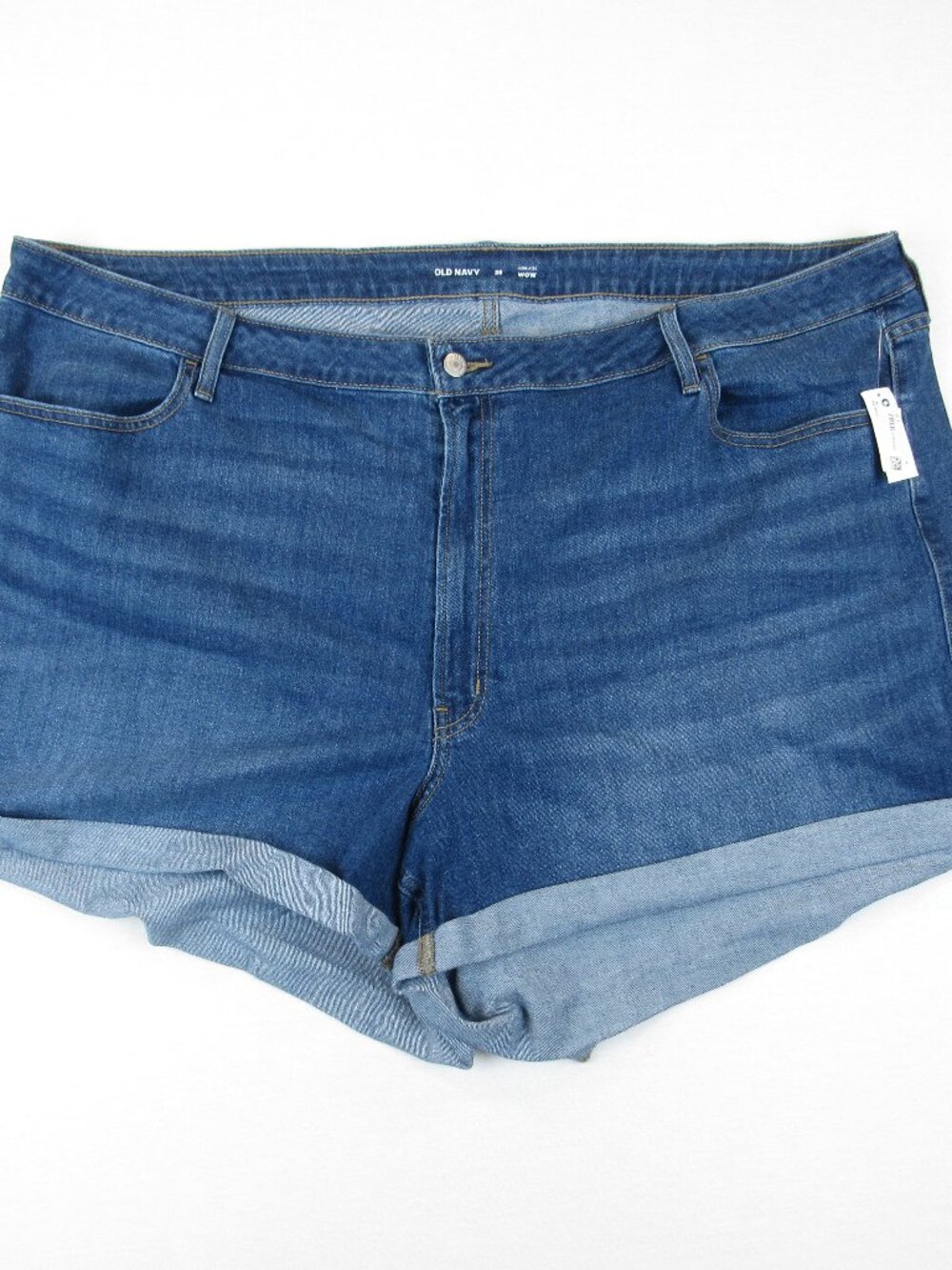 Old Navy NWT Women Shorts Plus Size 28 WOW High-Rise Rolled Cuffs Stretch